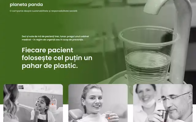 Planeta Panda sustainability campaign website homepage